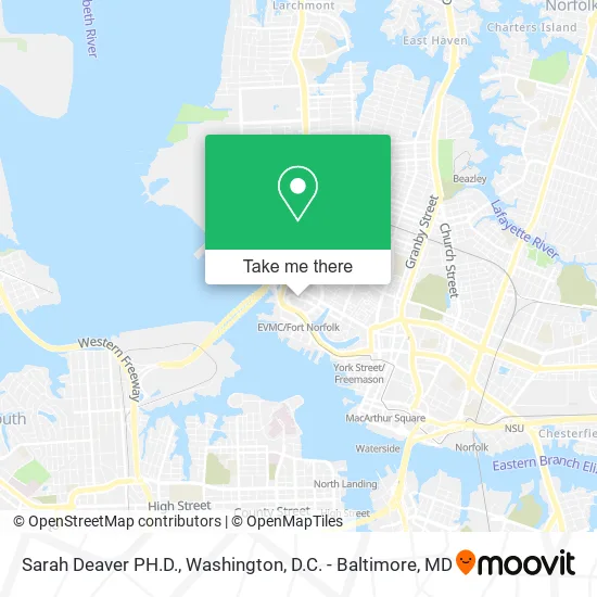 Sarah Deaver PH.D. map