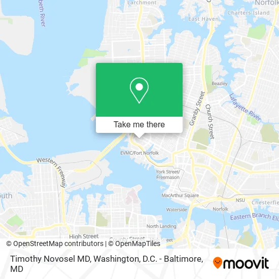 Timothy Novosel MD map