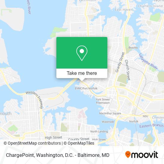 Mapa de ChargePoint