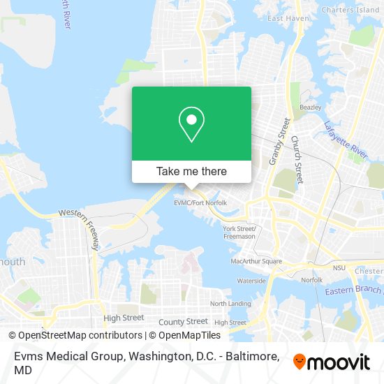 Evms Medical Group map