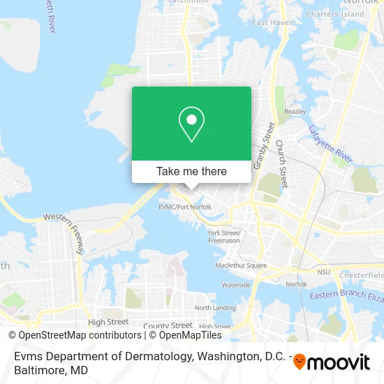 Evms Department of Dermatology map