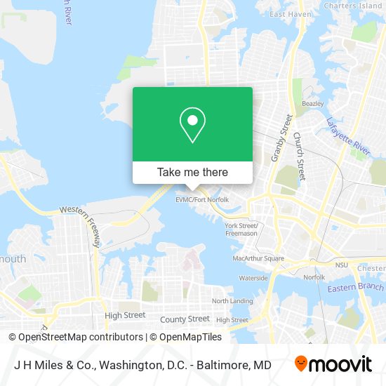 J H Miles & Co. map