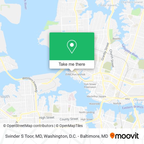 Svinder S Toor, MD map