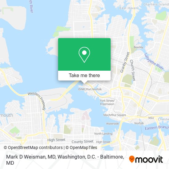 Mark D Weisman, MD map