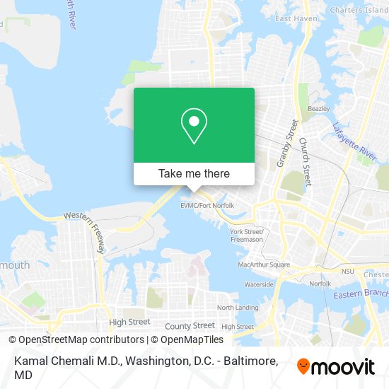 Mapa de Kamal Chemali M.D.