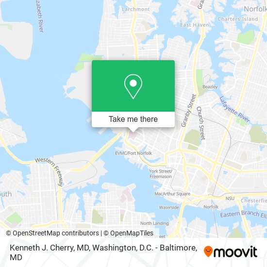Mapa de Kenneth J. Cherry, MD