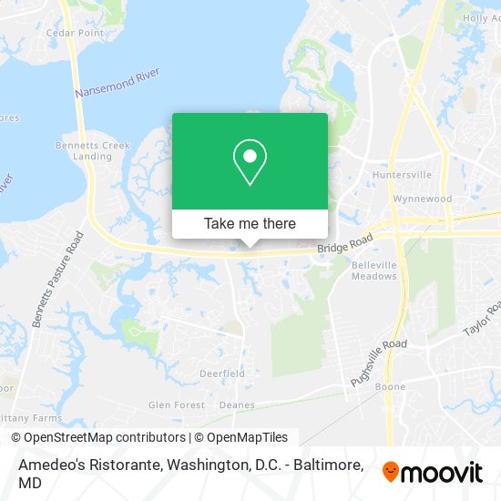 Amedeo's Ristorante map