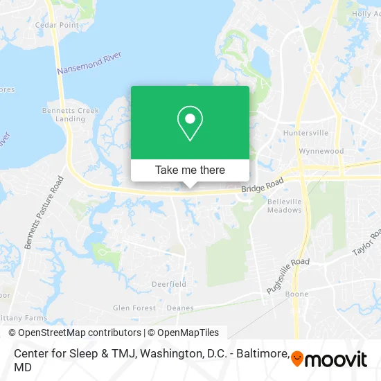 Center for Sleep & TMJ map