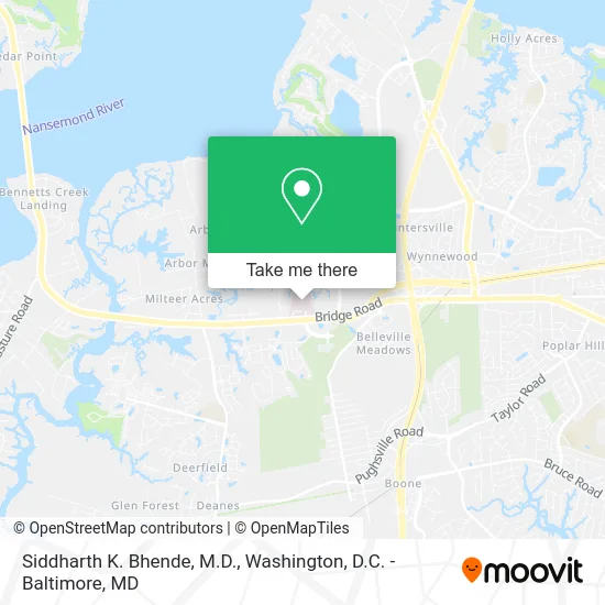 Siddharth K. Bhende, M.D. map