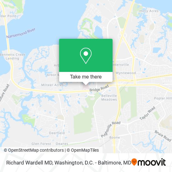 Richard Wardell MD map
