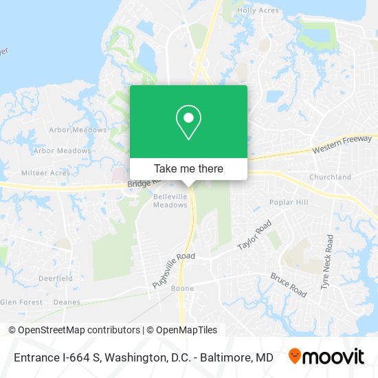 Mapa de Entrance I-664 S