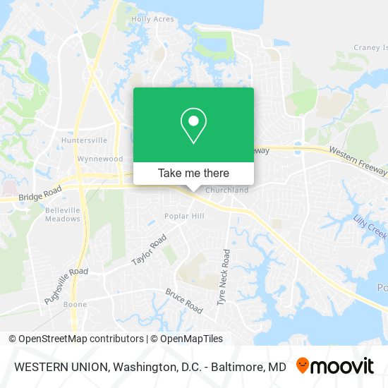 WESTERN UNION map