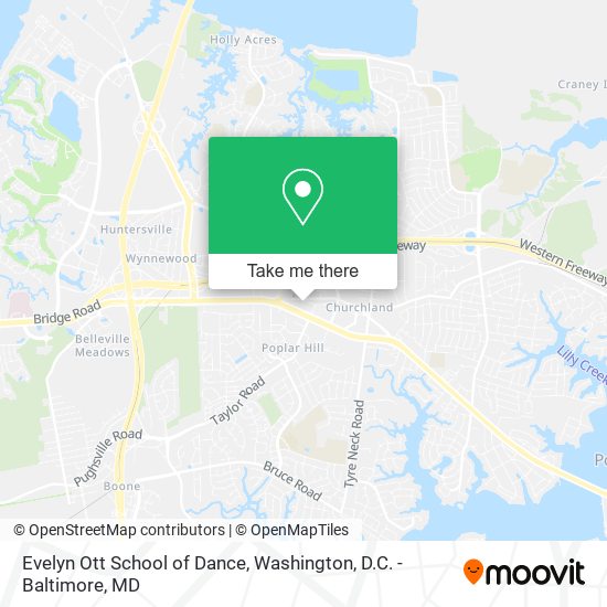 Evelyn Ott School of Dance map