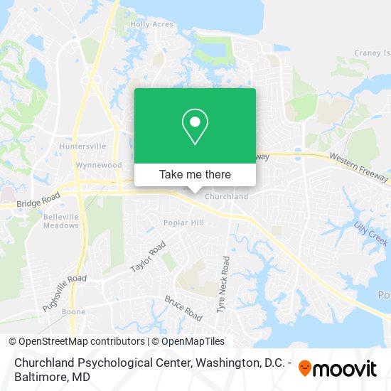 Churchland Psychological Center map