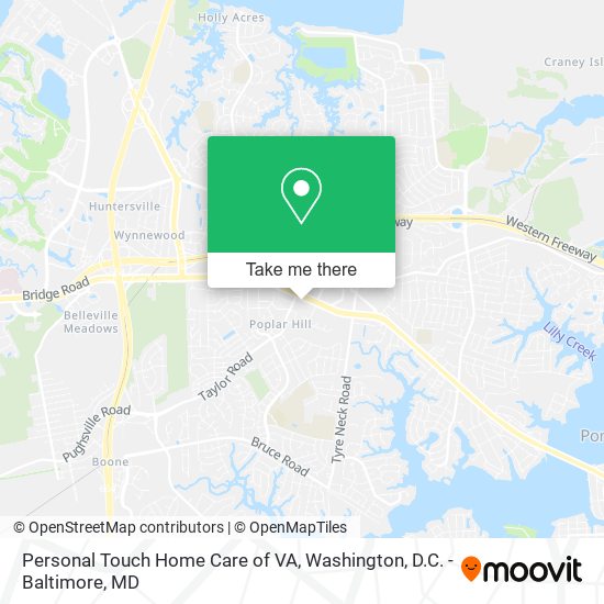 Mapa de Personal Touch Home Care of VA