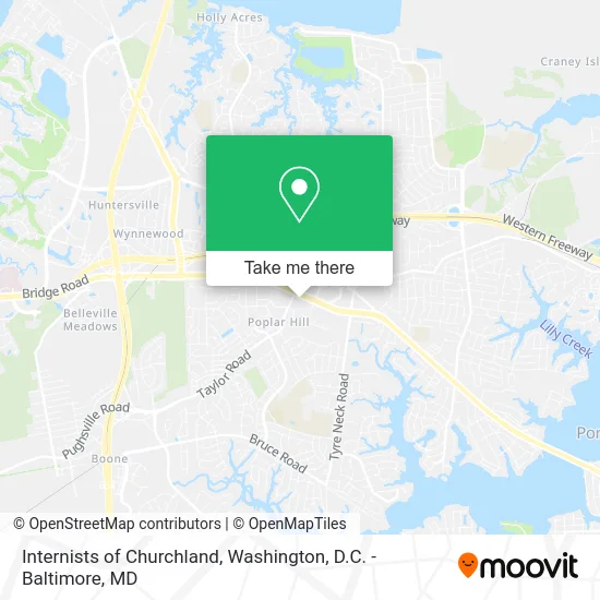 Internists of Churchland map