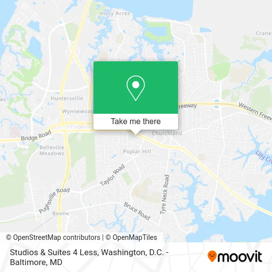 Studios & Suites 4 Less map