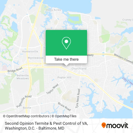 Second Opinion Termite & Pest Control of VA map