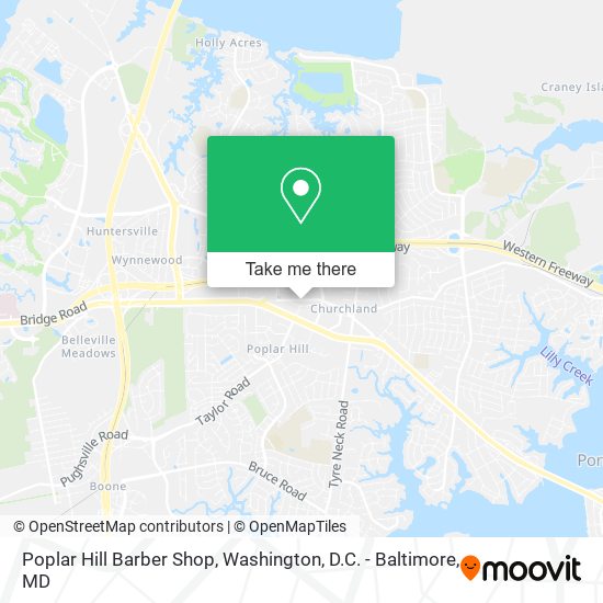 Mapa de Poplar Hill Barber Shop
