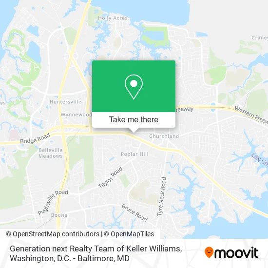 Generation next Realty Team of Keller Williams map