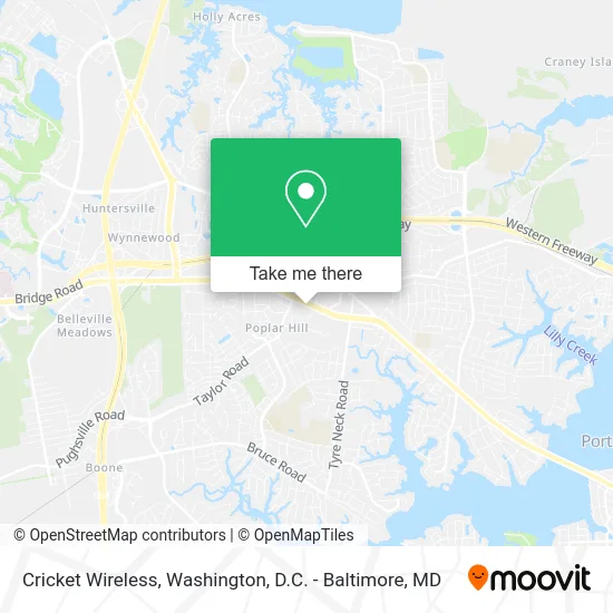 Cricket Wireless map