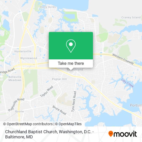 Mapa de Churchland Baptist Church