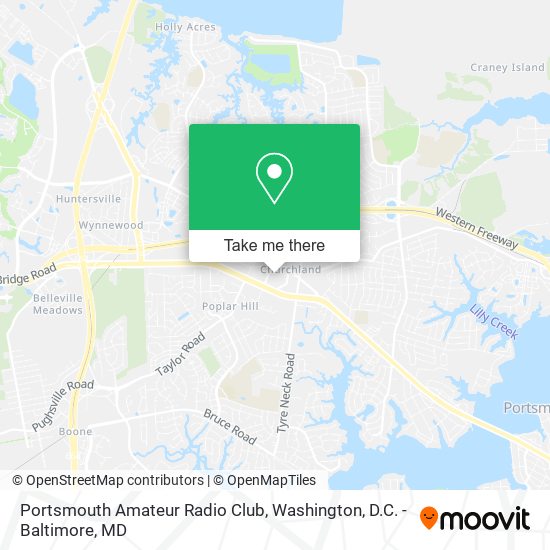 Mapa de Portsmouth Amateur Radio Club