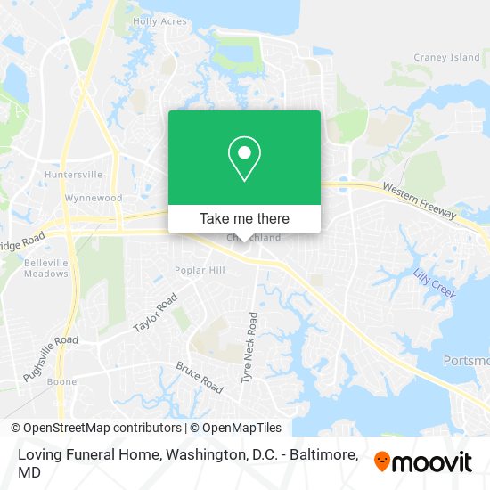 Mapa de Loving Funeral Home