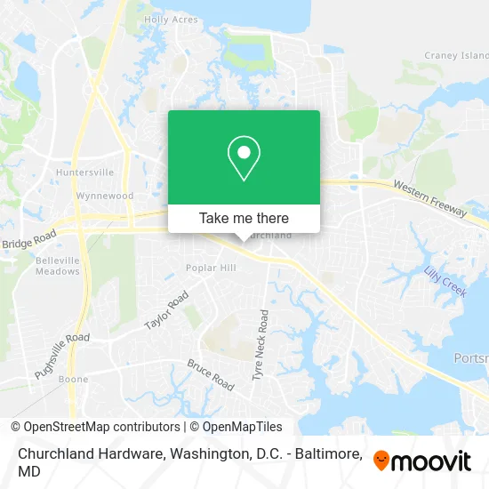 Churchland Hardware map