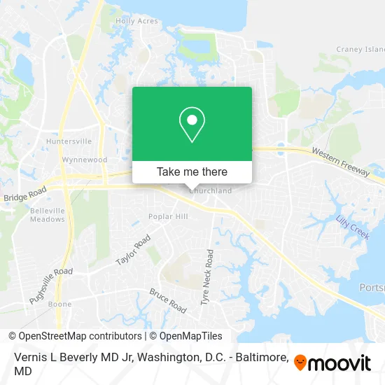 Vernis L Beverly MD Jr map