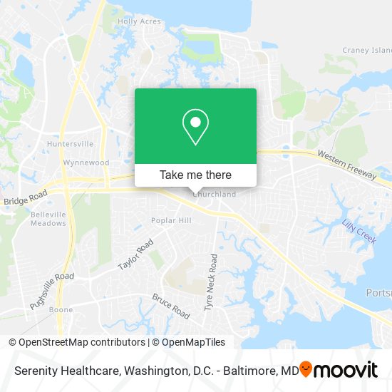 Serenity Healthcare map