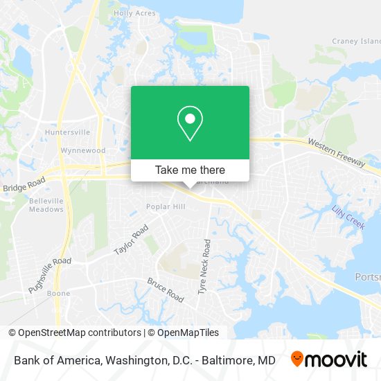 Mapa de Bank of America