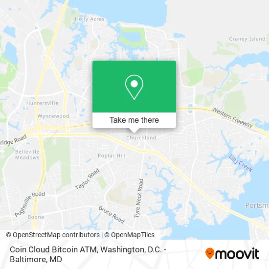 Coin Cloud Bitcoin ATM map