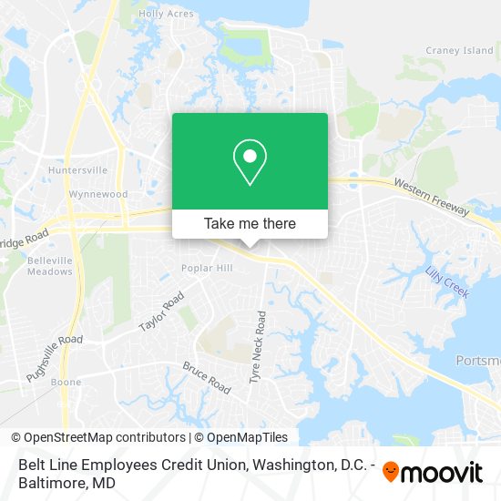 Belt Line Employees Credit Union map