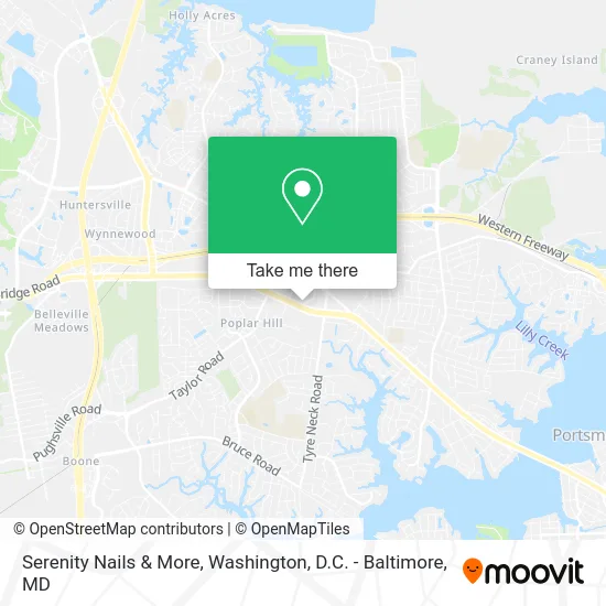 Serenity Nails & More map