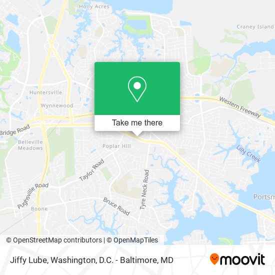 Jiffy Lube map