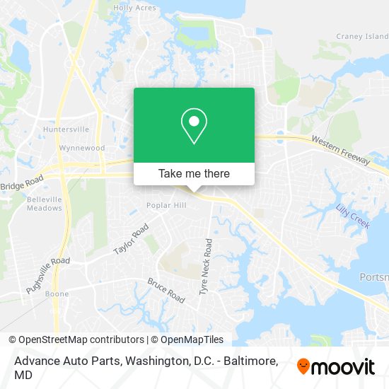 Advance Auto Parts map
