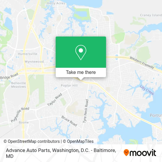 Advance Auto Parts map