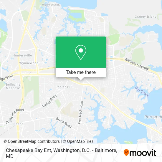 Chesapeake Bay Ent map