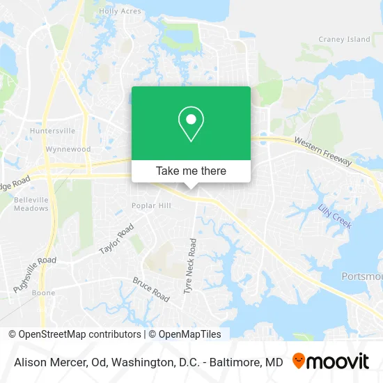 Alison Mercer, Od map