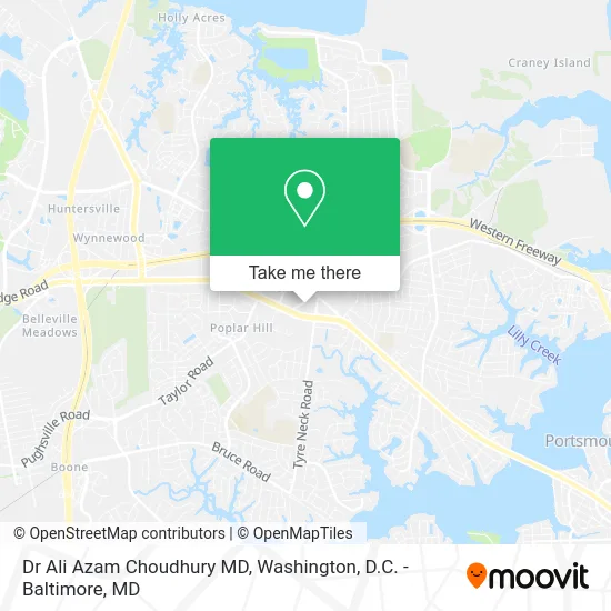 Dr Ali Azam Choudhury MD map