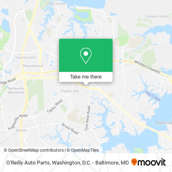 Mapa de O'Reilly Auto Parts