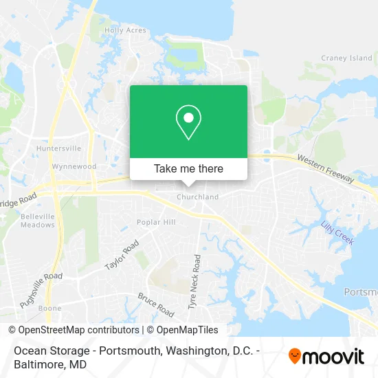 Ocean Storage - Portsmouth map