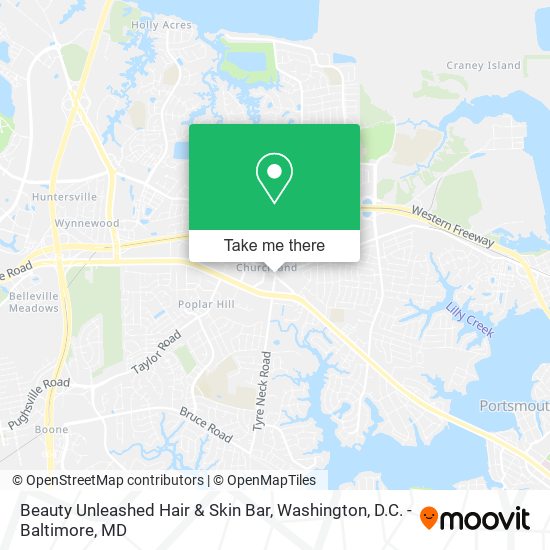 Mapa de Beauty Unleashed Hair & Skin Bar