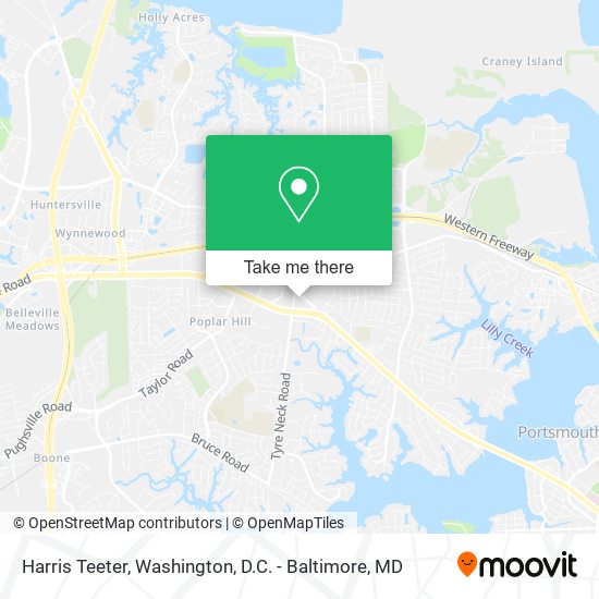 Harris Teeter map