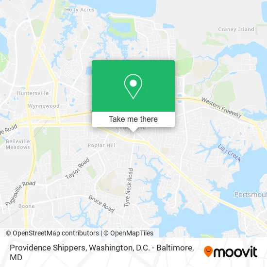 Providence Shippers map