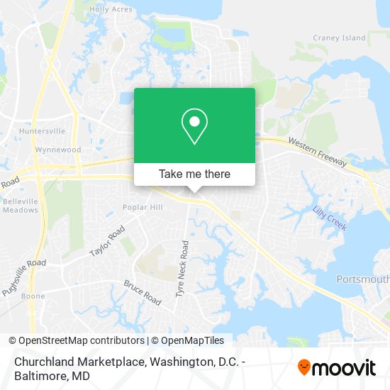 Churchland Marketplace map