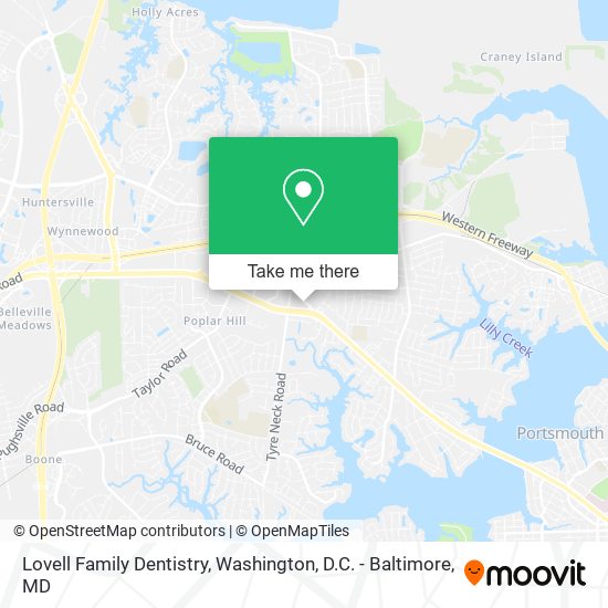 Lovell Family Dentistry map