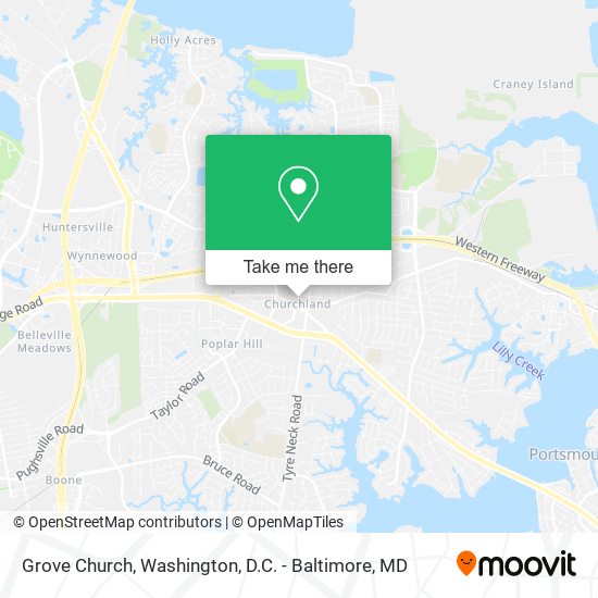 Grove Church map