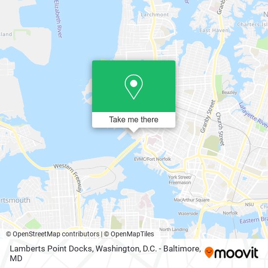 Mapa de Lamberts Point Docks